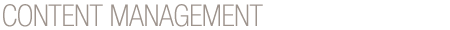 Content Management
